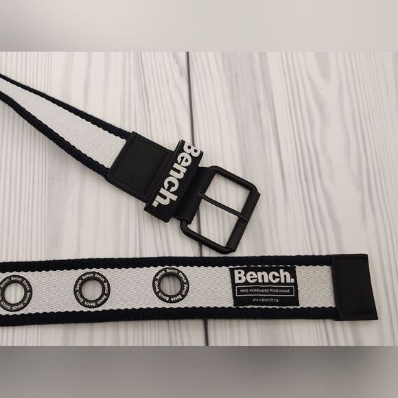 Bench Black & White Men's Belt Uniusex Womens o/s - Picture 6 of 14